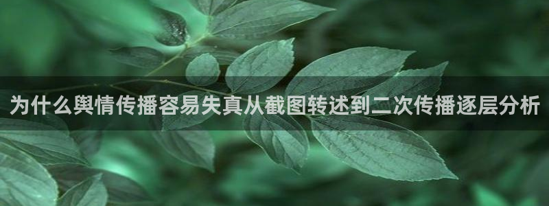 暗黑吃瓜:为什么舆情传播容易失真从截图转述到二次传播逐层分析